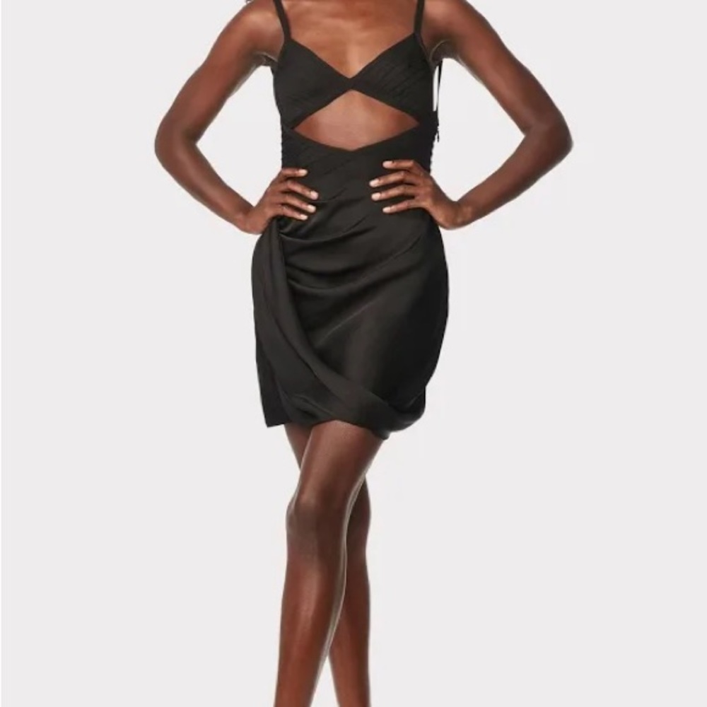 Hervé Léger x Law Roach Draped Cut-Out Minidress